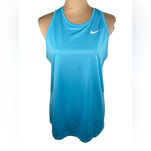 Nike Aqua Blue Athletic Tank Size Large - Picture 2 of 7
